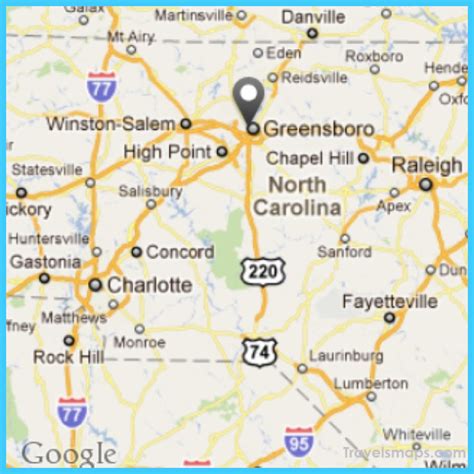 map of greensboro nc.